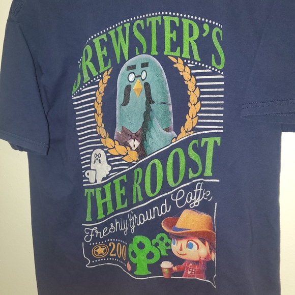 Nintendo Animal Crossing Shirt Size Small Brewster's Roost - Picture 2 of 4